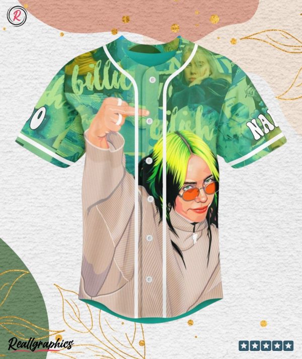 billie eilish i'm remarkable custom baseball jersey