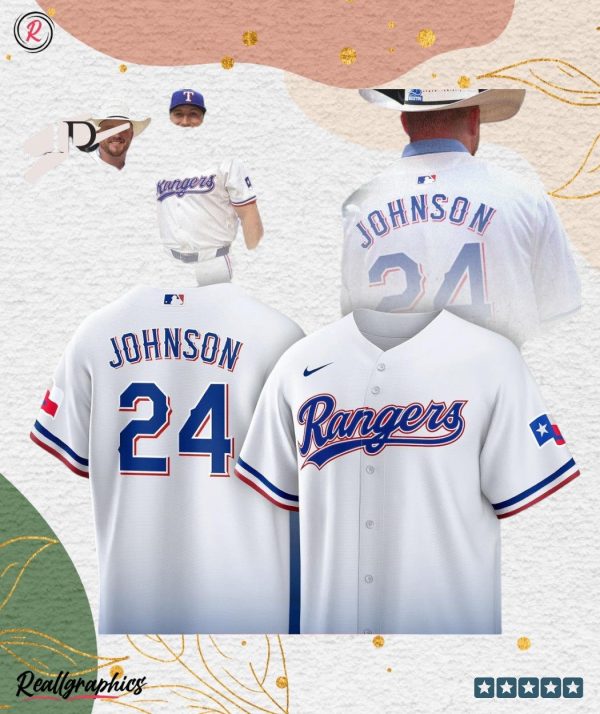 cody johnson texas rangers jersey white