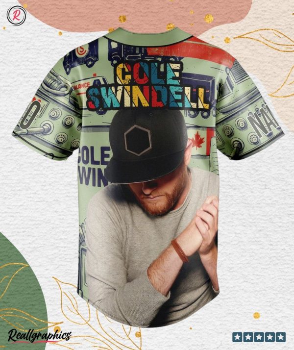 cole swindell custom baseball jersey