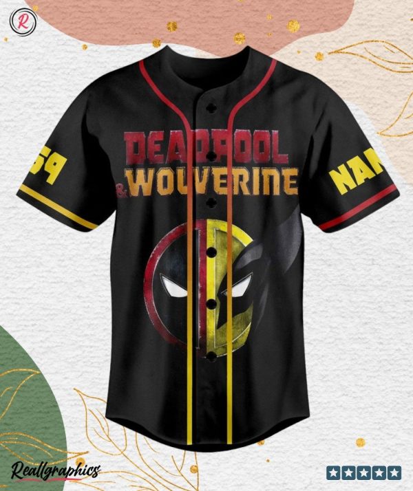 deadpool & wolverine what hugh'e hands you've got custom baseball jersey