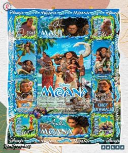 disney moana signature fleece blanket