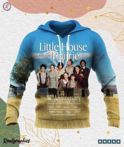 little house on the prairie 50th anniversary 1974 2024 thank you for the memories 3d unisex hoodie