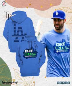 los angeles dodgers take action hoodie