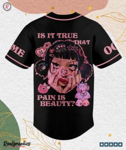 melanie martinez is it true that pain is beauty custom baseball jersey