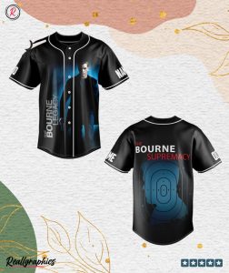 the bourne supremacy custom baseball jersey