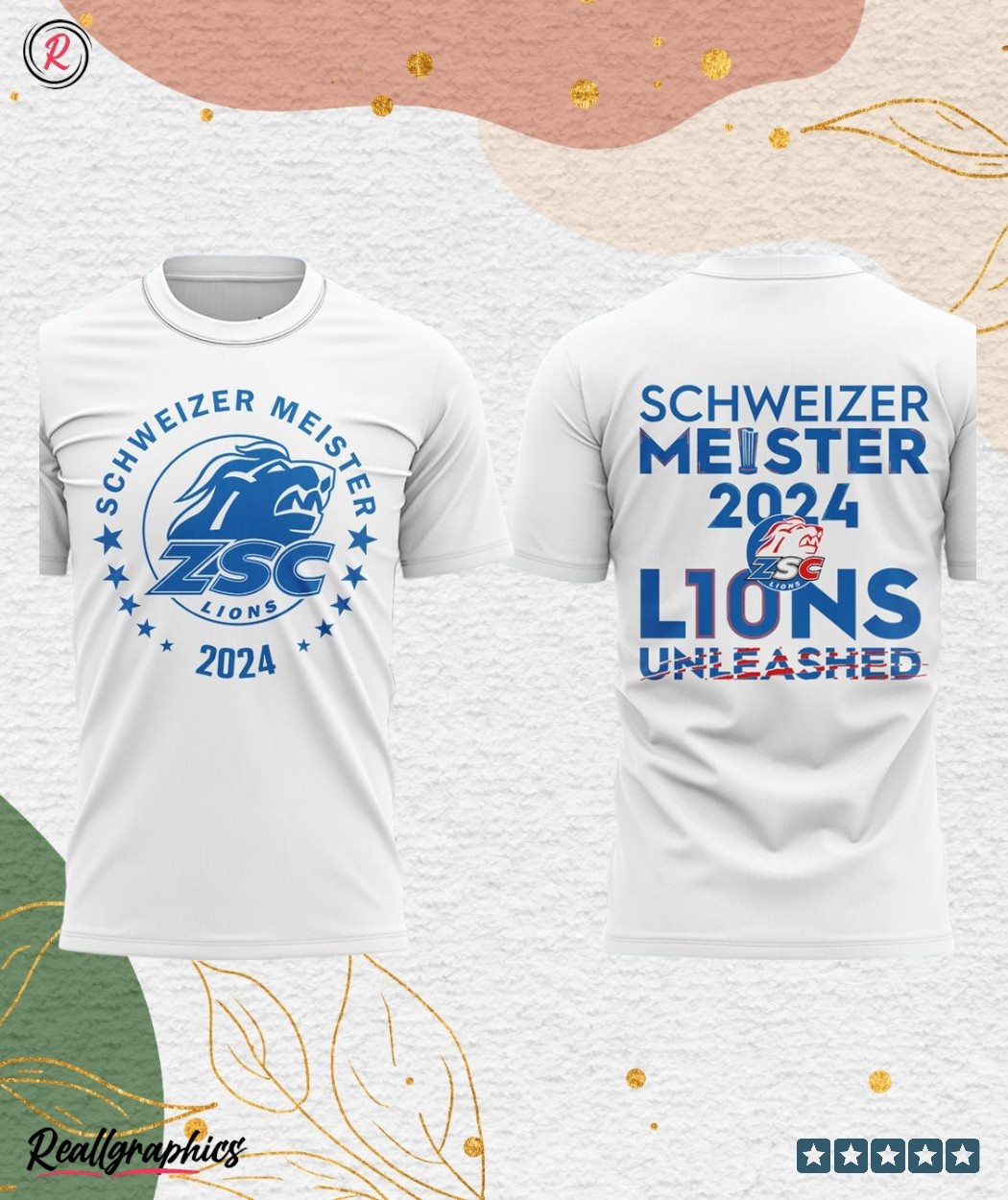 zsc lions schweizer meister 2024 l10ns unleashed unisex shirt