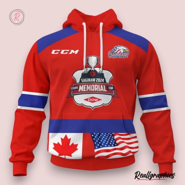 2024 memorial cup champions saginaw spirit 3d hoodie