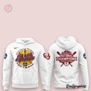 2024 ncaa division i softball national champions four peat oklahoma sooners 3d hoodie