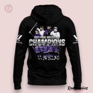 2024 pwhl walter cup champions minnesota hoodie black