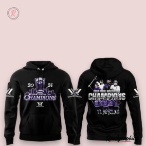 2024 pwhl walter cup champions minnesota hoodie black