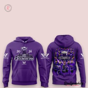 2024 pwhl walter cup champions minnesota hoodie purple