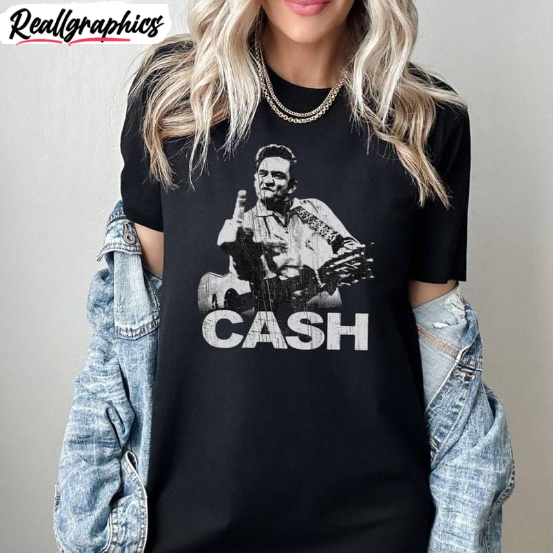 aesthetic distressed t shirt , groovy johnny cash shirt long sleeve