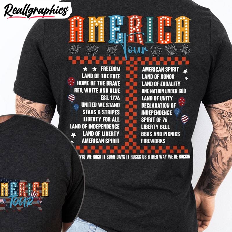 america tour shirt, 4th of july sweatshirt unisex hoodie