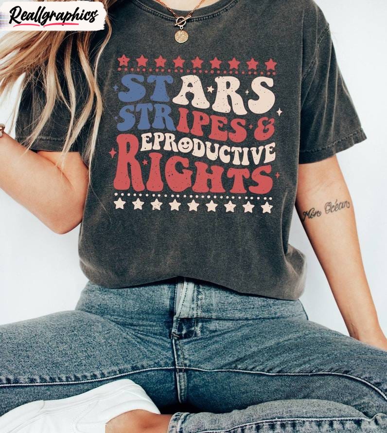 american flag groovy hoodie, retro stars stripes and reproductive rights shirt sweatshirt