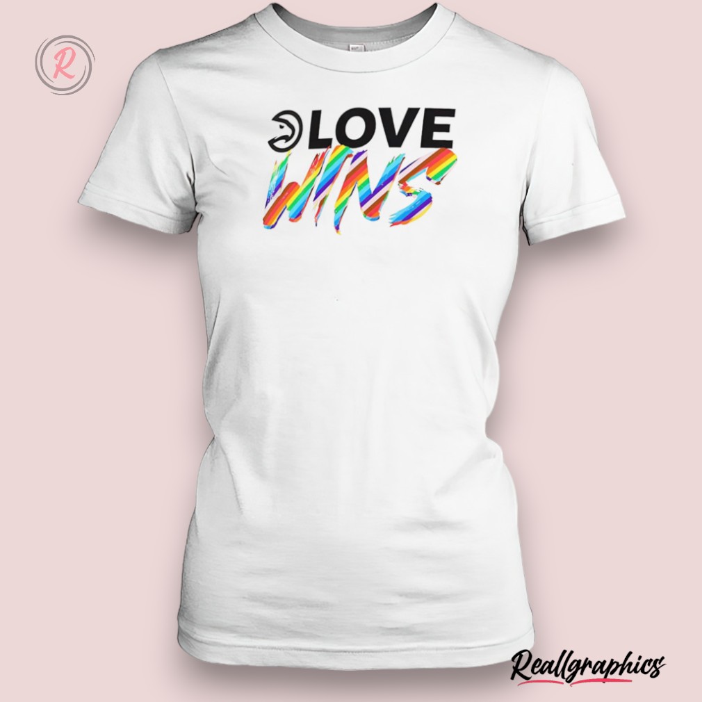 atlanta hawks love wins rainbow pride shirt