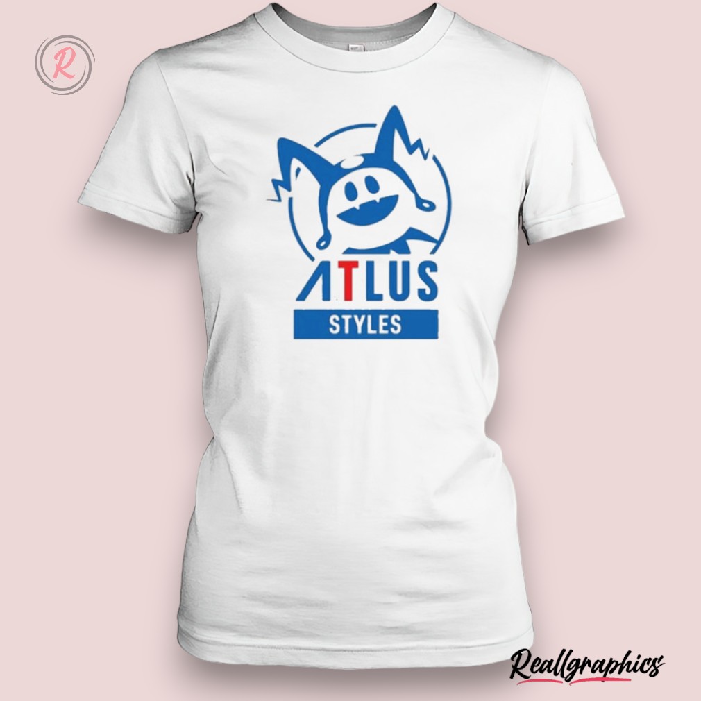 atlus west atlus styles logo shirts