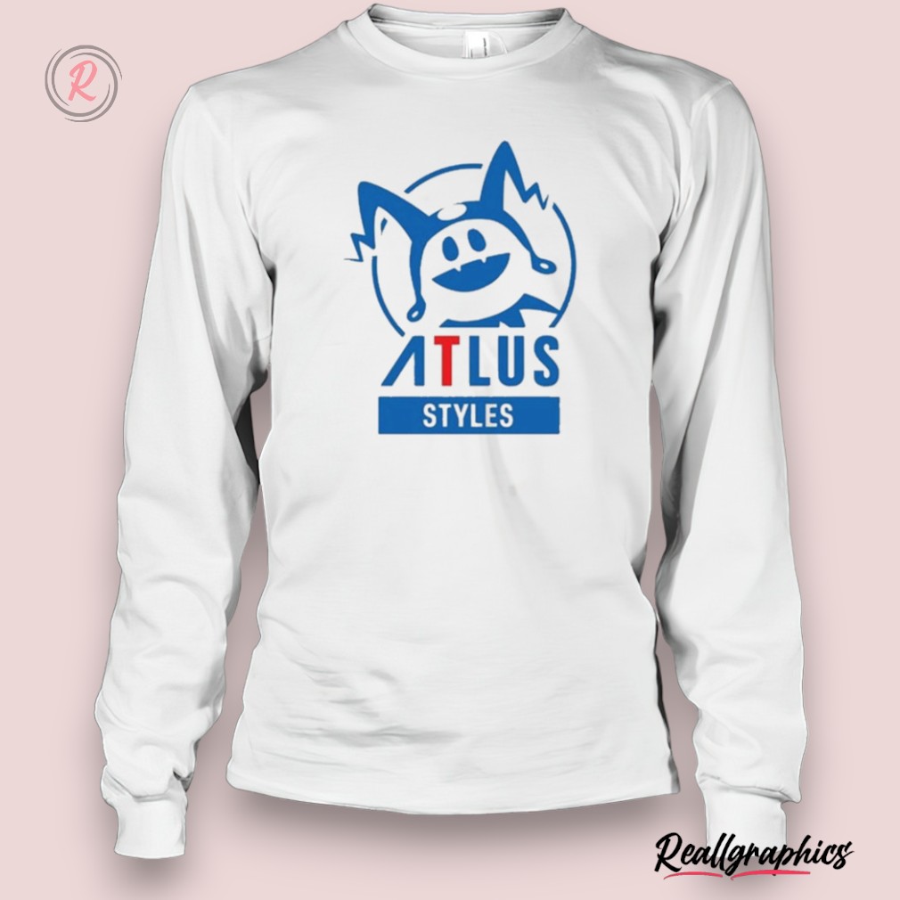 atlus west atlus styles logo shirts