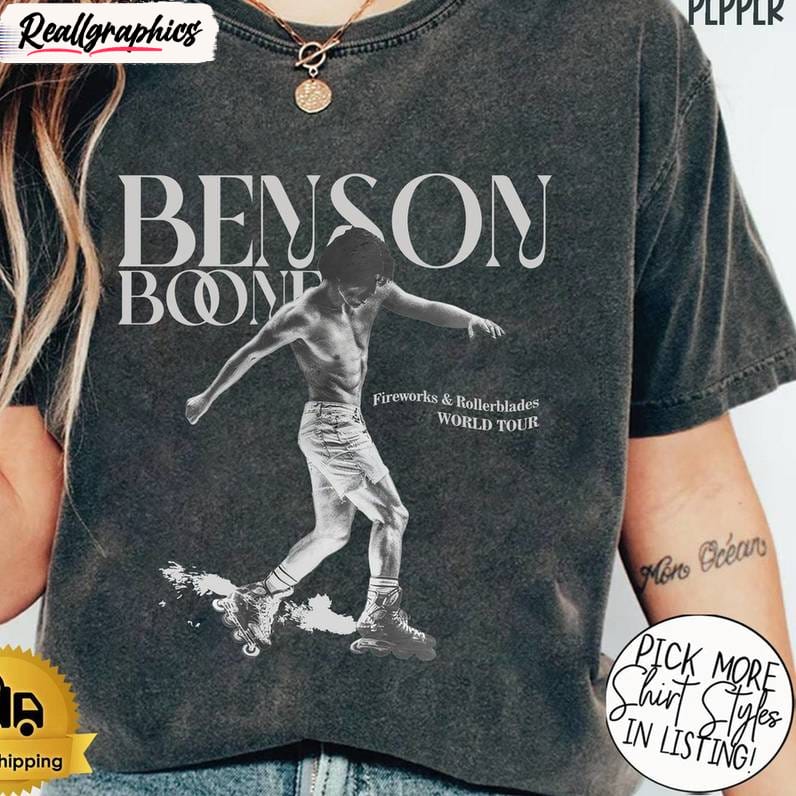 awesome world tour sweatshirt , must have benson boone unisex shirt, hoodie, sweatshirt