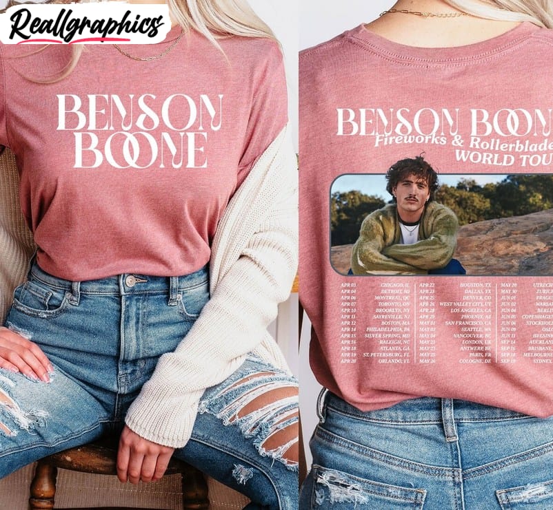 benson boone shirt, benson boone tour crewneck long sleeve