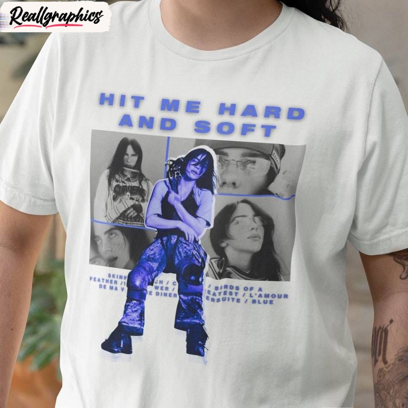 billie eilish groovy shirt, funny hit me hard and soft album tee tops hoodie