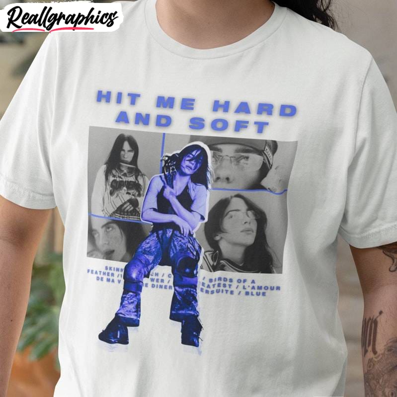 billie eilish groovy shirt, hit me hard and soft album tee tops hoodie