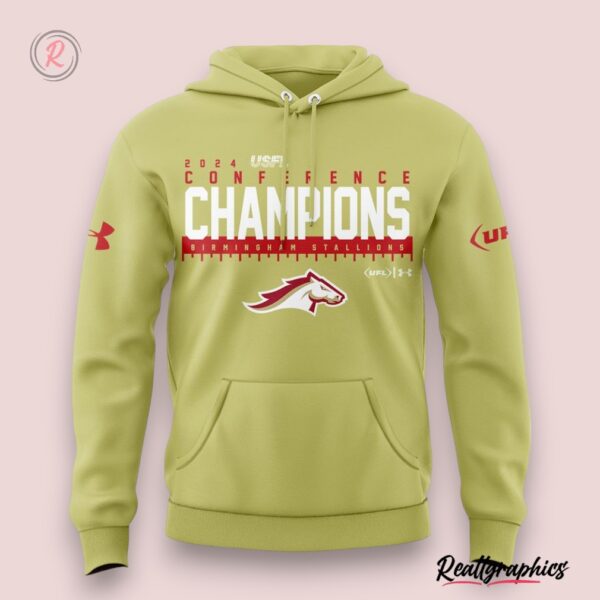 birmingham stallions back to back to back 2024 usfl conference champions hoodie