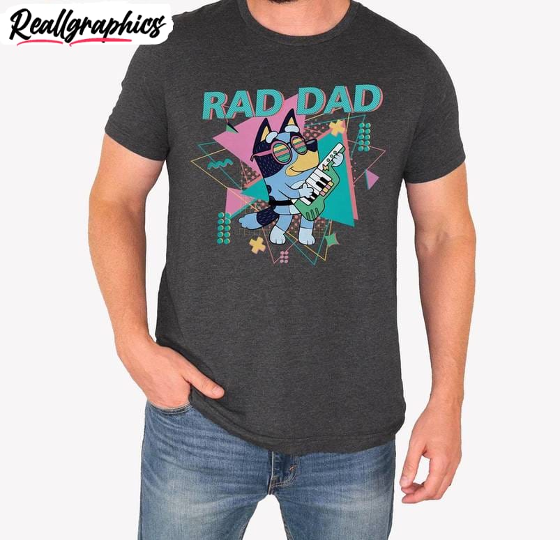 bluey rad dad shirt, rad dad club crewneck long sleeve