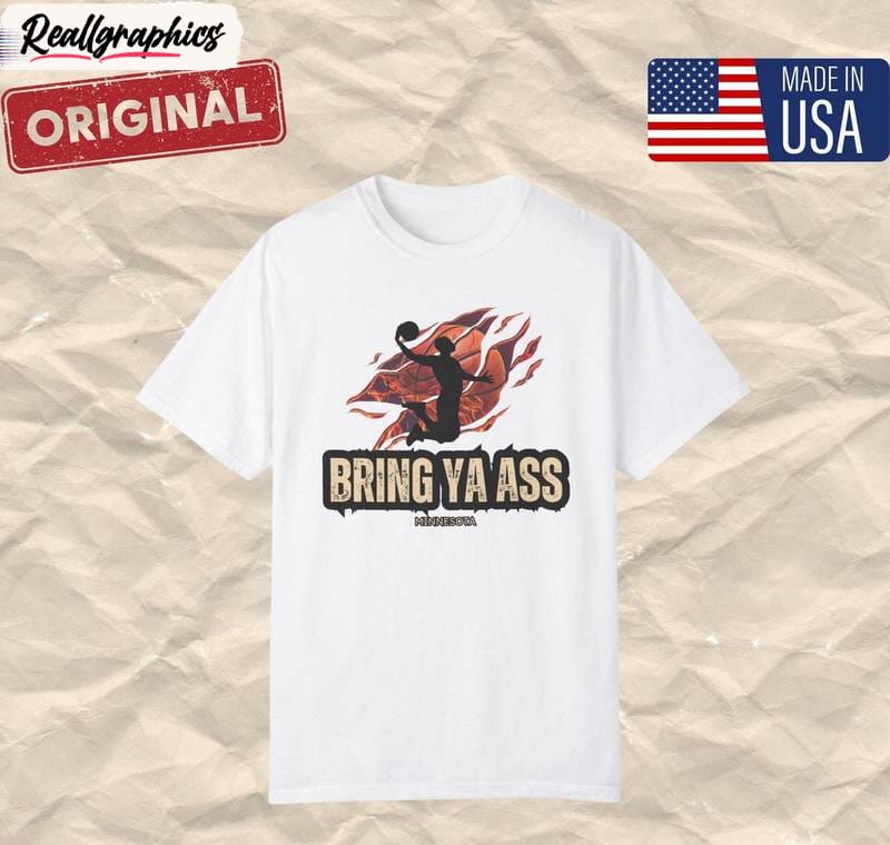 bring ya ass cool design shirt, limited minnesota crewneck hoodie