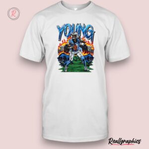 bryce young carolina panthers young stadium graphic unisex shirt