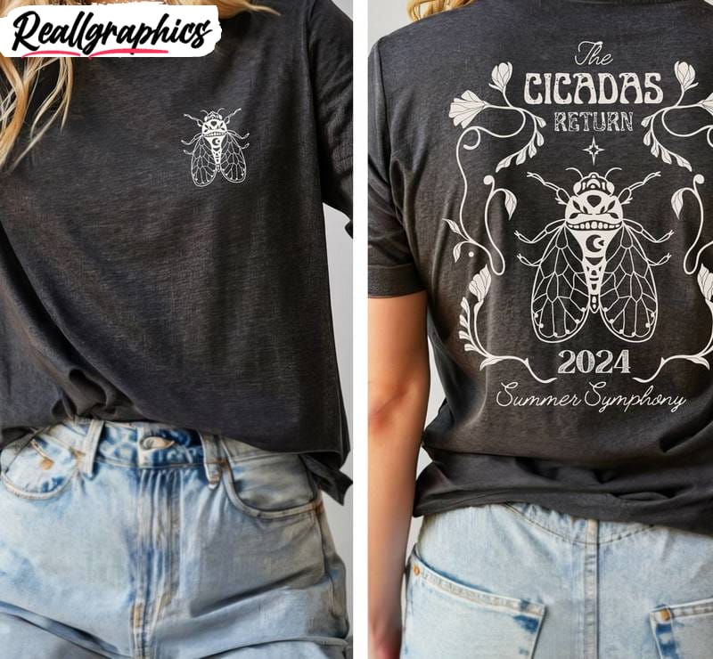 cicada comeback tour shirt, art crewneck tee tops