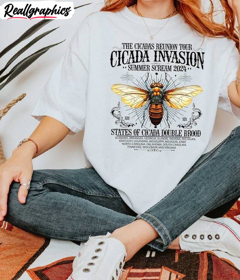 cicada comeback tour shirt, cicada concert crewneck hoodie