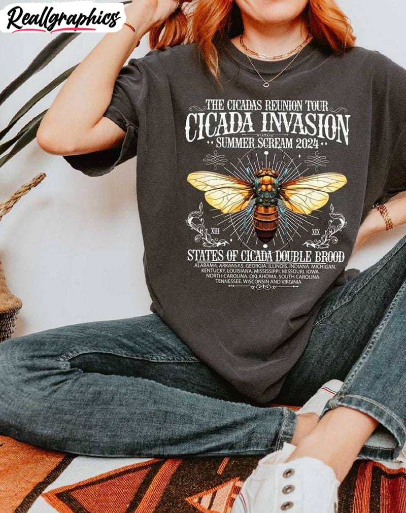 cicada comeback tour shirt, cicada concert crewneck hoodie