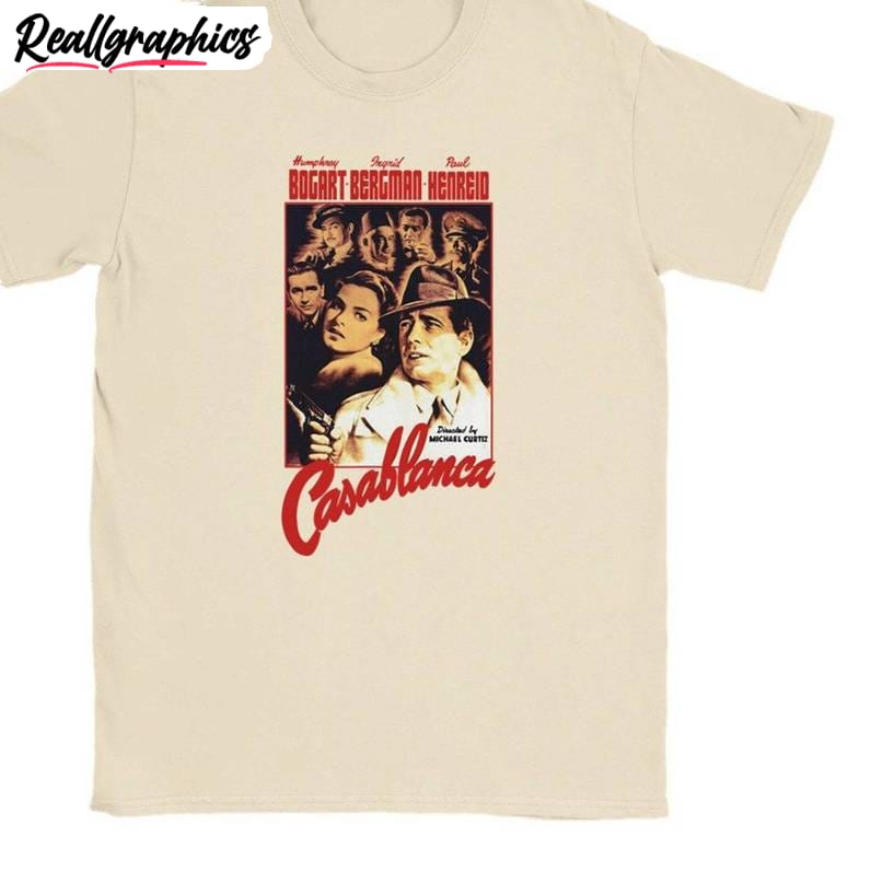 classic movie sweatshirt , casablanca monte carlo shirt tank top