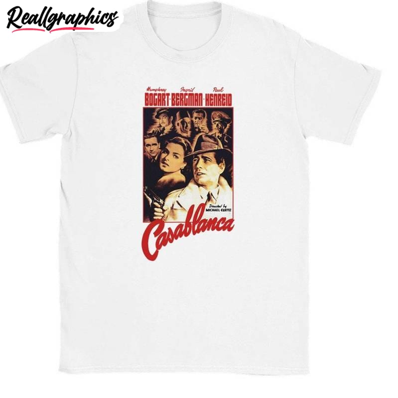 classic movie sweatshirt , casablanca monte carlo shirt tank top