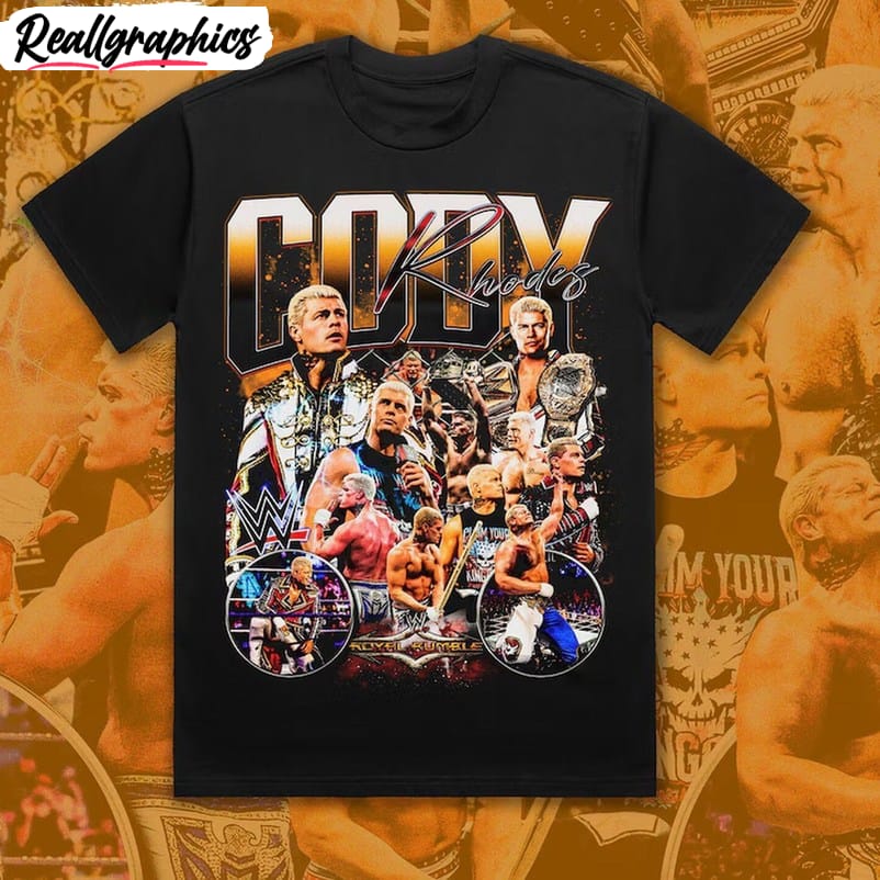 cody rhodes shirt, 90s unisex t shirt crewneck for men women