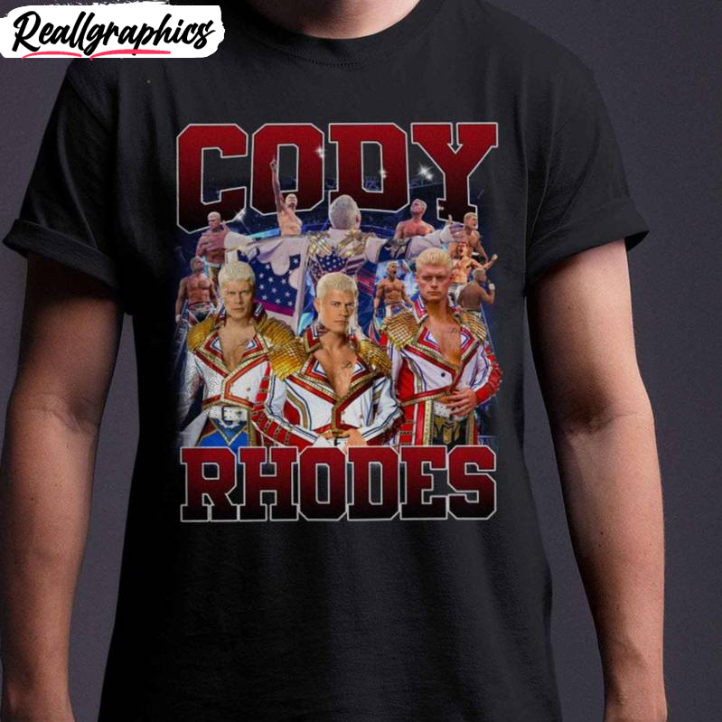 cody rhodes shirt, american professional wrestler crewneck sweater