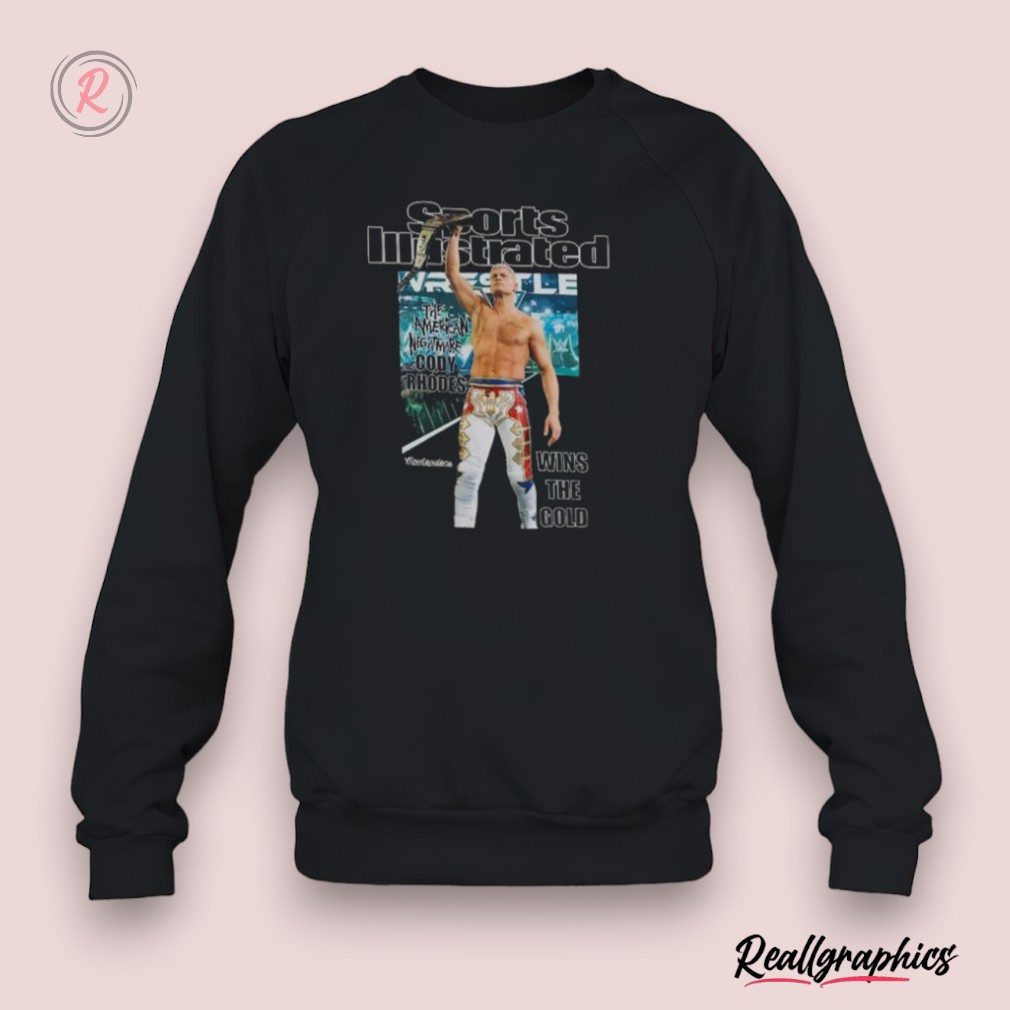 cody rhodes sports illustrated cody wins the gold unisex shirt