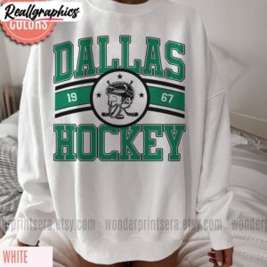 colors dallas stars shirt, hockey crewneck tee tops