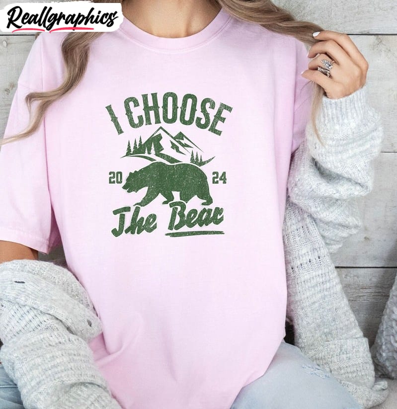 colors i choose bear shirt, man or bear groovy hoodie short sleeve