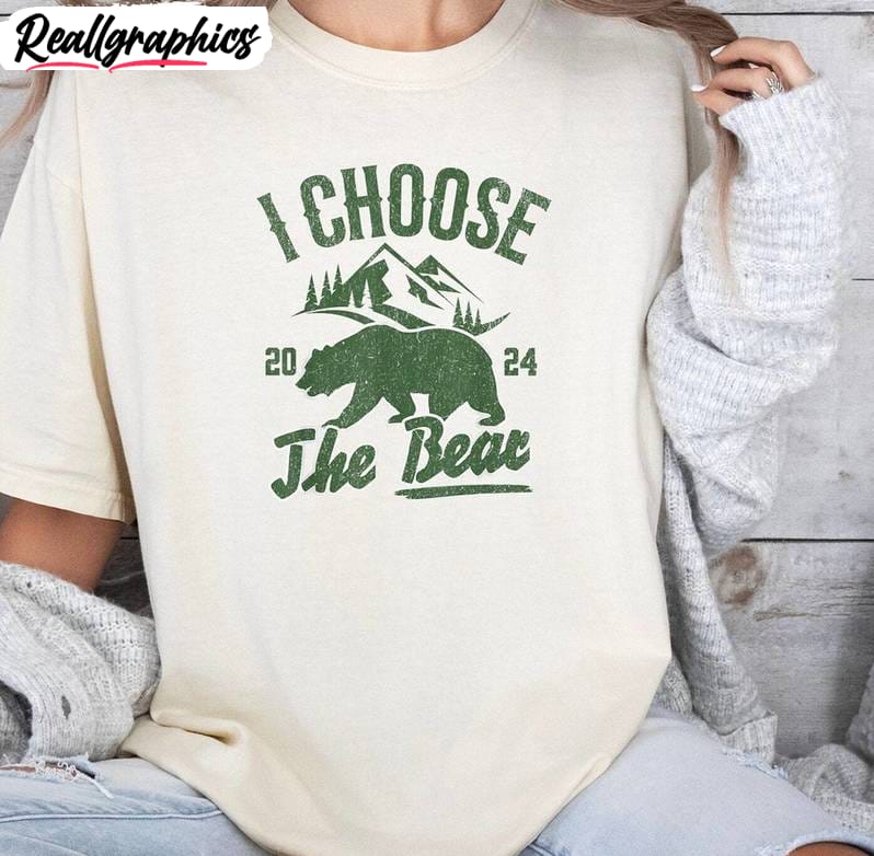 colors i choose bear shirt, man or bear groovy hoodie short sleeve