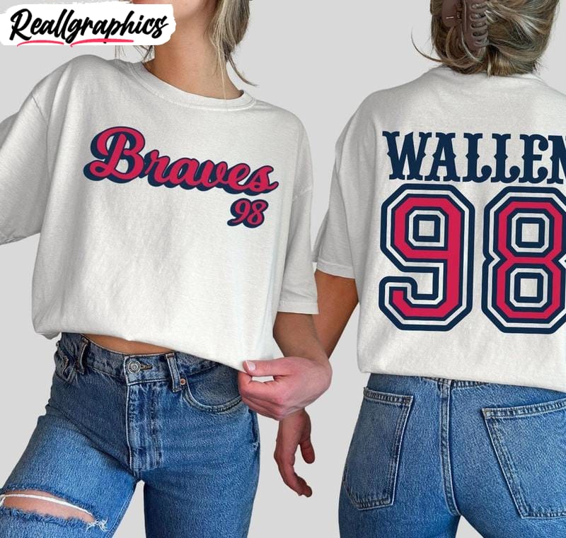 colors morgan wallen 98 braves shirt, unique music concert crewneck long sleeve