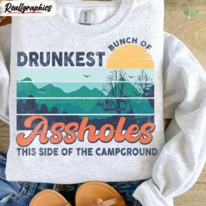 cool design summer unisex hoodie, funny adventure camping crewneck long sleeve