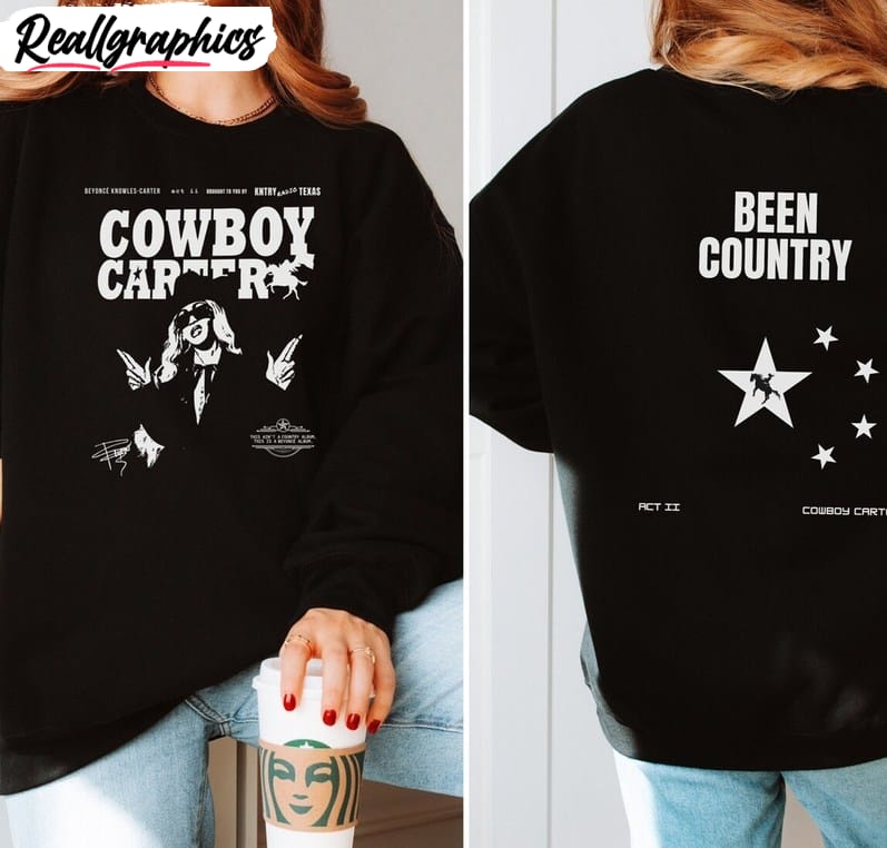 cowboy carter shirt, cowgirl crewneck tee tops