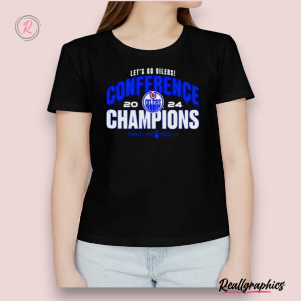 edmonton oilers let's go oilers 2024 western conference champions shirt trend t shirt store online