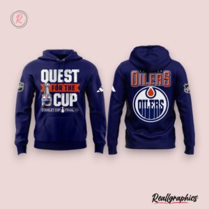 edmonton oilers quest for the cup stanley cup final 2024 hoodie navy