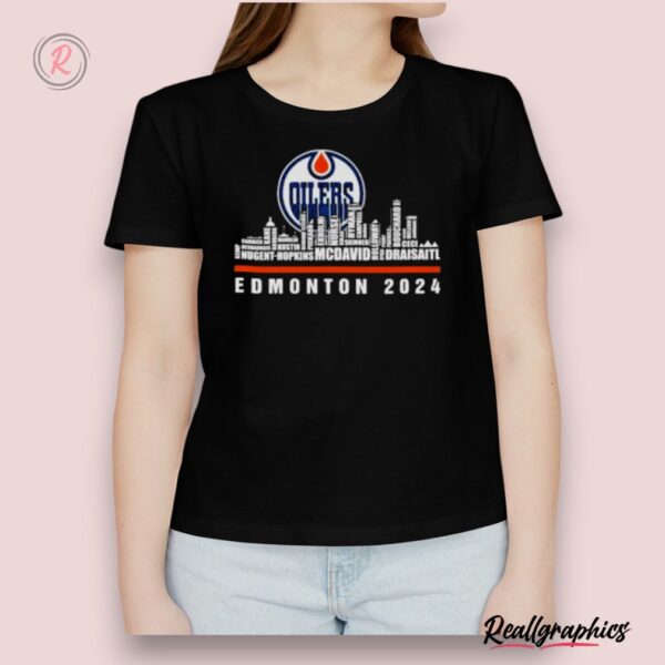 edmonton skyline 2024 edmonton oilers stanley cup final shirt