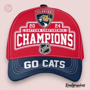 florida panthers 2024 eastern conference champions go cats classic cap red