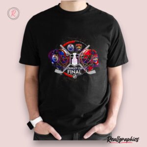 florida panthers vs edmonton oilers 2024 stanley cup final helmet shirt