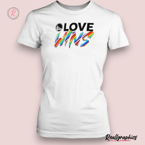 golden state warriors love wins rainbow pride shirt