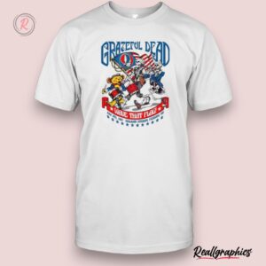 grateful dead wave that flag rock on 4th of july unisex shirt